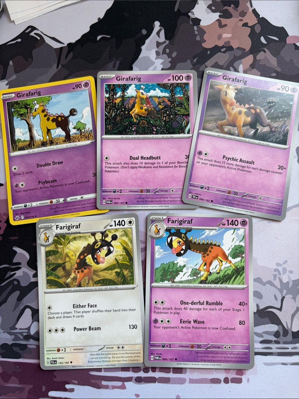 Girafarig & Farigiraf Evolution Collection Lot | 5 Pokémon Cards | ✨5/$25✨